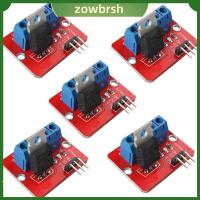 ZOWBRSH 5pcs IRF520 มอสเฟท สีแดงเเดง โมดูลไดร์เวอร์ ราสเบอร์รี่ Pi ไมโครคอนโทรลเลอร์ สำหรับ Arduino แขน MCU Arduino สำหรับเด็ก