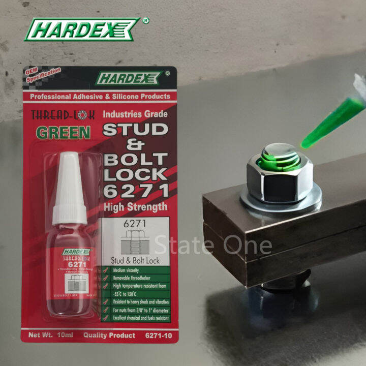 HARDEX Anaerobic Stud and Bolt Lock 627110 High Strength Thread