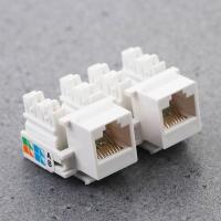 WUPU6 2ชิ้นซ็อกเก็ตเสียบข้อมูลอะแดปเตอร์อีเทอร์เน็ตขั้วต่อ RJ45ที่ CAT6/CAT5E แจ็คเครือข่ายโมดูลเครือข่าย