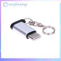 USB โลหะ3.1 Type-C หัวต่อตัวผู้กับไมโคร USB USB 2.0 5Pin อุปกรณ์เชื่อมต่อข้อมูลตัวเมีย