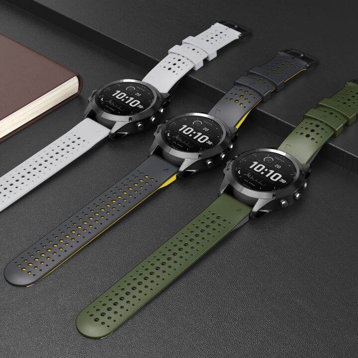 ร้อน-22-26มม-สายซิลิโคนนาฬิกาข้อมือสายสำหรับการ์มิน-fenix-6x-pro-5-5x-บวก6-935-fenix-7x-7-easyfit