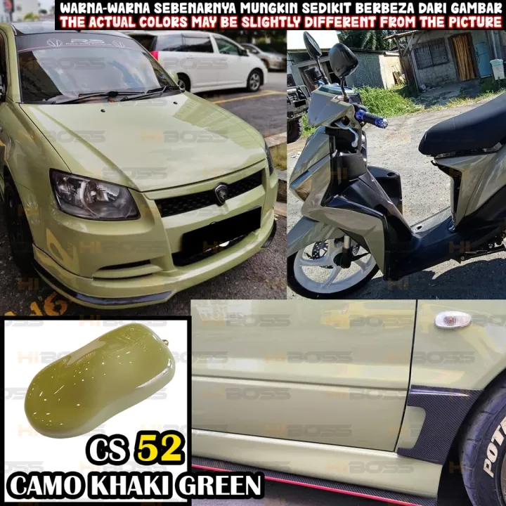 ( CS52 Camo Khaki Green ) Aikka Old School Series Colour Kereta Paint