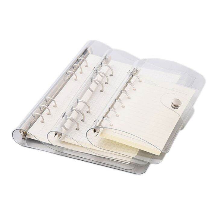 A5/A6 Loose Leaf Notebook 6 Rings Soft Cover Planner Dotted/ Grid