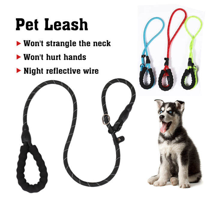 Strong Dog Leash with Padded Handle Highly Reflective Threads Dog ...