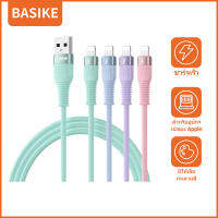 Basike สายชาร์จไอโฟน สายชาร์จเร็ว สายชาร์จ iphone 2.4A USB Cable for iPhone 13 Pro Max 12 XS XR Fast Charging Cable for iPhone 8 7 SE USB Charger Data Line