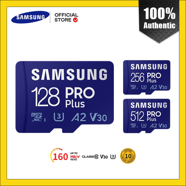 Samsung PRO Plus 128GB 256GB 512GB 1TB Micro SD Card UHSI U3 V30 A2