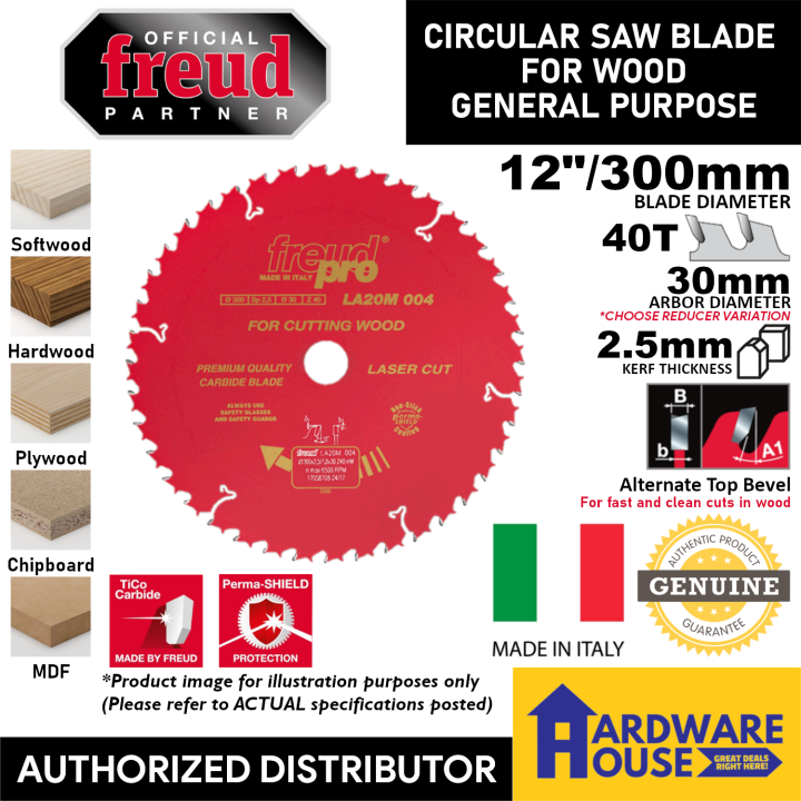 ORIGINAL FREUD 12" 40T Carbide Saw Blade for Wood TCT For Solid Wood