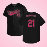 Glitter Baseball Jersey w/ Name &amp; Number, Custom 21st Birthday Jersey, Personalized Button Up Jersey, Bling Baseball