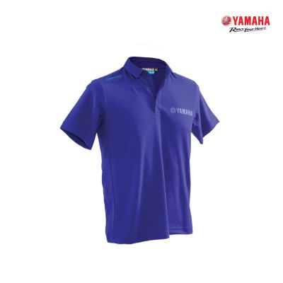 YAMAHA เสื้อโปโลแขนสั้น Premium สีน้ำเงิน