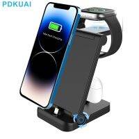 ¤ 3 in 1 Fast Charging Station Dock Stand for iPhone 14 13 12 11 X Plus Airpods Pro Foldable Wireless Charger For Apple Watch 8 SE