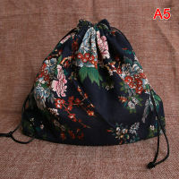 Eioce Japanese Style Lunch Box Bag Drawstring Lunch Bag Bento Tote Pouch Portable