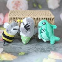 น่ารักจำลอง Shark Key Chain ตุ๊กตา Plush Shark จี้ Key Chain แหวนตุ๊กตาของเล่นสำหรับเด็กผู้ใหญ่ของขวัญ Y5R3