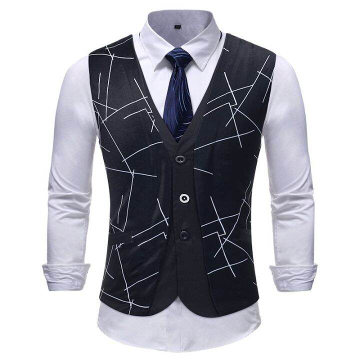 leather-vest-mens-vest-under-suit-mens-new-suit-vest-button-door-control-pocket-decoration-fake-two-vests-four-styles-m-5xl