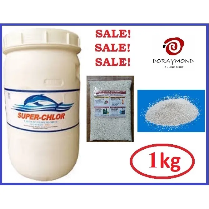 1kg Chlorine Granules Super Chlor Brand 70 (Repacked) High Quality