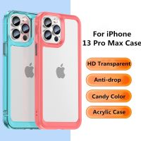 [Phone case]สำหรับ iPhone 13 Pro Max กรณีลูกอมสีกรณีโทรศัพท์โปร่งใสสำหรับ iPhone 13 11 12 Pro Max ซิลิโคนอ่อนนุ่มกันกระแทกกันชนปก