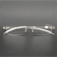 Flexible Women Transparent Reading Glasses Frameless Magnifier TR90 Ultralight Presbyopia 0.5 0.75 1 1.25 1.5 1.75 2 4