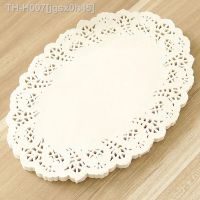 ☾☂ 16x23cm Oval Cake Paper Doilies Disposable Party Tableware Paper Doily 100pcs