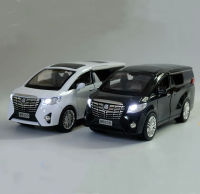 1:24 Toyota Alphard รุ่นรถเสียงและแสงดึงกลับคอลเลกชัน Diecast ยานพาหนะรถของเล่นสำหรับเด็ก