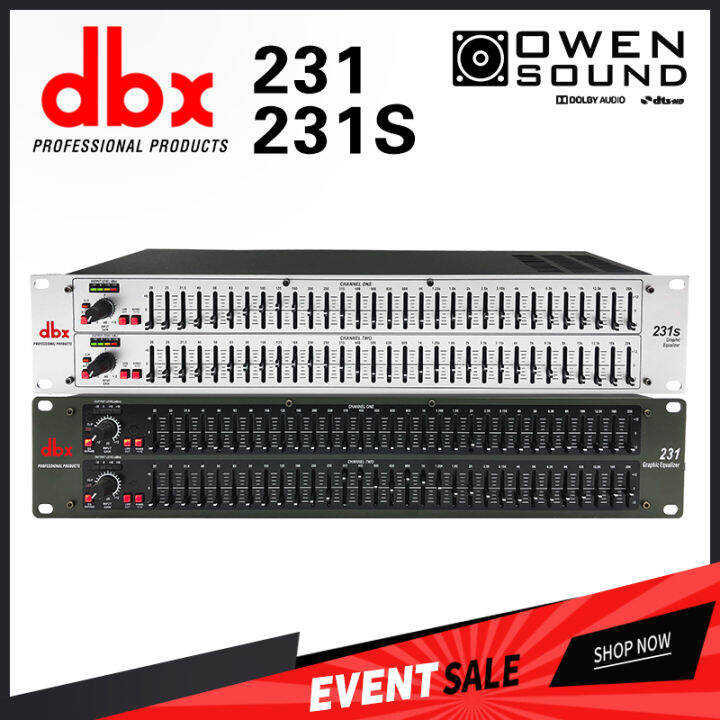 DBX Graphic Equalizer EQ 231 231S Dual channel 31 band 2series (There