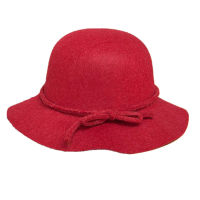 jiangxihuitian Europe Fall Winter Womens Fedora Caps Vintage Sun Hat For Woman Lady Wide Brim Wool Felt Bow knot Hat