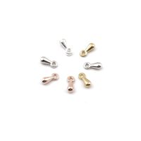 200Pcs/Lot 3*7.5mm CCB Water Drops DIY End Beads For Extension Tails Chain Droplets Charms Beads For Jewelry Making Supplies