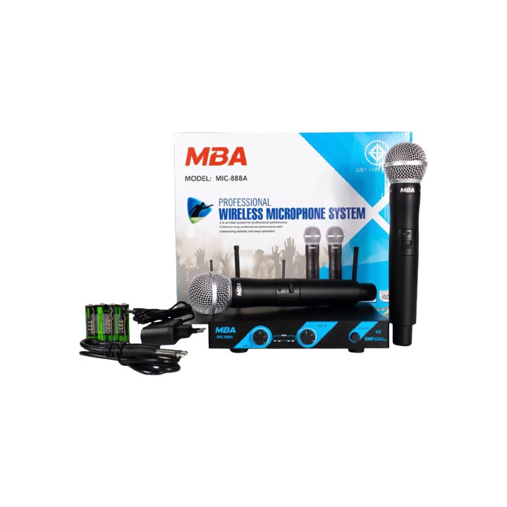 ไมโครโฟน-mba-ไมค์โครโฟนไร้สาย-wireless-microphone-รุ่น-mic-888a