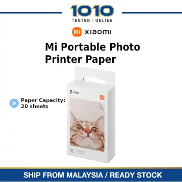 Mi Portable Photo Printer Paper. 2×3 - (20 Sheets)