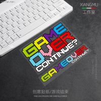 บุคลิกภาพความคิดสร้างสรรค์เป็นเกมมากกว่า GAMEOVER สติกเกอร์สนุกรถยนต์รถจักรยานยนต์รถยนต์ไฟฟ้ารอยขีดข่วนสติกเกอร์ตกแต่ง