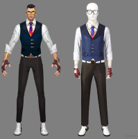 YT Game VALORANT CHAMBER Cosplay Costume Suits For Men Vest Pants Necklace Set Halloween Party TY