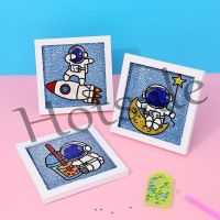 【hot sale】 ∏♀ B02 New Style Cartoon Astronaut Childrens Gift Diamond Painting With Frame Full 5D Stickers Bedroom Series Show Photo Ornaments Educational Early Toys