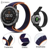 {TATLLr}20/22/26มม. สายนาฬิกาสำหรับ Garmin Fenix 6 6S 6X Pro 5 5S Plus 7 7S 7X สายรัดไนลอนทอสำหรับ Garmin Quatix 6 5 /Instinct