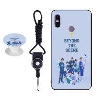 เคสโทรศัพท์ BTS สำหรับ HTC U19E ซิลิคอนเคสนิ่มที่มีรูปแบบเดียวกันและเชือก