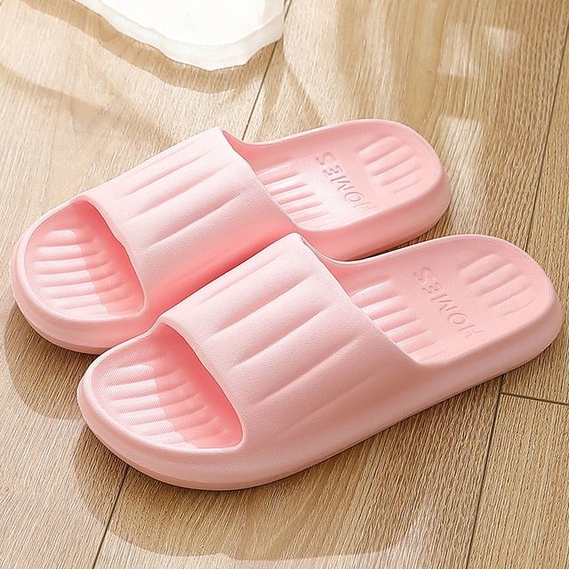 Women Men's Slippers Flip Flops Sandals Anti-slip Beach Slides Couple Shoes