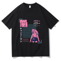 【HOT】อนิเมะญี่ปุ่น Ayanami Rei เสื้อยืดมังงะ Chainsaw Man พิมพ์เสื้อยืดแฟชั่นลำลอง Unisex100%cotton