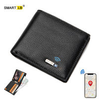 Smart Anti-lost Wallet Bluetooth-compatible Genuine Leather Men woman wallets High Quality Purse Male Wallet With Gift box