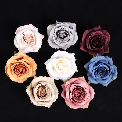 [AYIQ Flower Shop] 30ชิ้นดอกไม้ประดิษฐ์ผ้าไหมกุหลาบหัวตกแต่งคริสต์มาสสำหรับบ้านตกแต่งงานแต่งงานพืชพวงหรีดอุปกรณ์เจ้าสาว