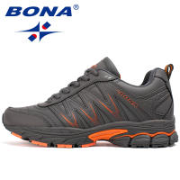 BONA New Hot Style Men Running Shoes Lace Up Ourdoor Jogging Trekking Sneakers Walking Athletic Shoes Comfortable Light Soft