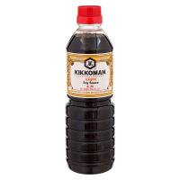 คิดโคแมนซอสถั่วเหลืองสูตรกลมกล่อม 600กรัม ✿ Kikkoman Lisht Soy Sauce 600g.