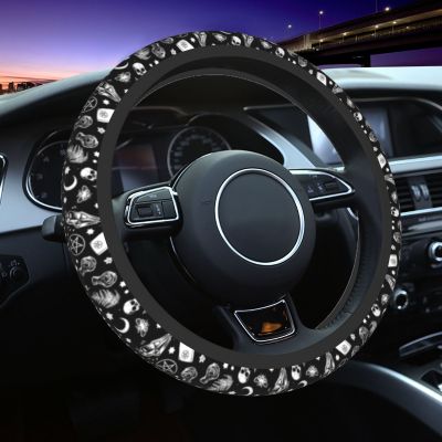 【YF】 Witch Steering Wheel Cover Halloween Occult Gothic Magic Auto Car Protector for SUV Accessories Universal