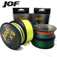 JOF 100เมตรเอ็นตกปลา9เส้น12เส้นซุปเปอร์ทนต่อการสึกหรอเส้นใยยาว Senar Pancing PE ทะเลสินค้าเอ็นตกปลาสำหรับตกปลา