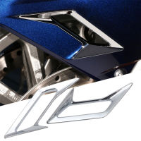 รถจักรยานยนต์สำหรับ Honda Goldwing GL 1800 F6B 2018 2019 2020 2021ด้านหน้า Fender Vent Trim Accent Air Intake ฝาครอบ Chrome ABS