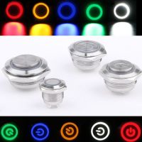 12mm 16mm 19mm 22mm Ultra Short Micro Stroke Stainless Steel Push Button Switch with LED Lamp Waterproof Self-reset/Momentary