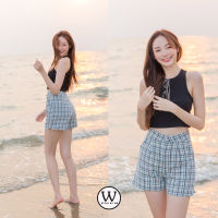 กางเกงชาสั้น ชุดเที่ยว ชุดแฟชั่น Melody Black Shorts