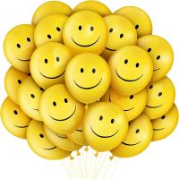 10 pieces/batch of 12 inch yellow smiling face latex balloon inflatable wedding party decoration birthday party balloon supplies Balloons