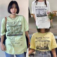 BANK NOTR | เสื้อยืดผ้าคอตตอนพิมพ์ลาย DOLLAR