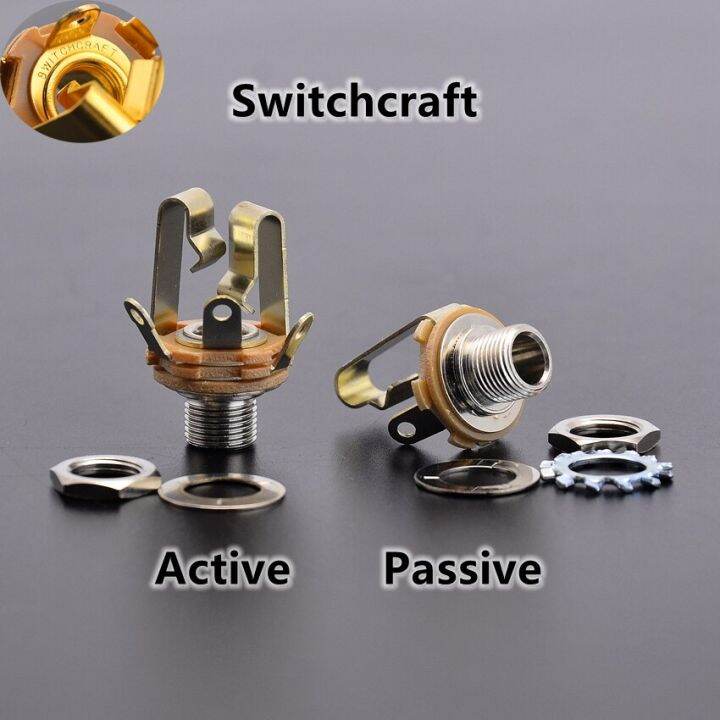 1-4-6-35mm-active-passive-switchcraft-ผลิตในสหรัฐ-และ-ep-ผลิตในประเทศเกาหลี-สั้นเปิดแจ็คตัวจ่ายสำหรับกีตาร์ไฟฟ้าเบส