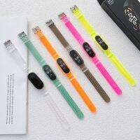 Transparent Strap For Xiaomi Mi Band 7 6 8 5 4 3 Soft TPU Replacement Bracelet Fluorescence Wristband for XiaoMi miband7 6 Blet Smartwatches