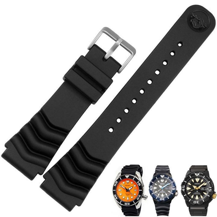 18mm 20mm 22mm Black Silicone Rubber Strap for Prospex Ananta Diver Scuba  For/SEIKO DIVER'S Watch Men Watch Band | Lazada PH
