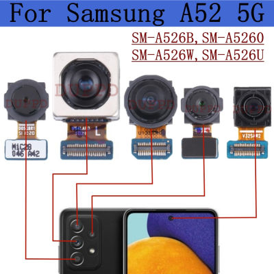Kamera Belakang untuk A52 Samsung Galaxy 5G A526B A526W A5260 SM-A526U Asal Menghadap Ke Modakang UL Kamera Lebar Utama สายเคเบิลงอได้