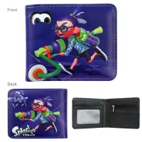 【✔In stock】 ehun8 เกม-Splatoon 2เยาวชนกระเป๋าสตางค์หนัง Bifold กับกระเป๋าเหรียญเงินสด